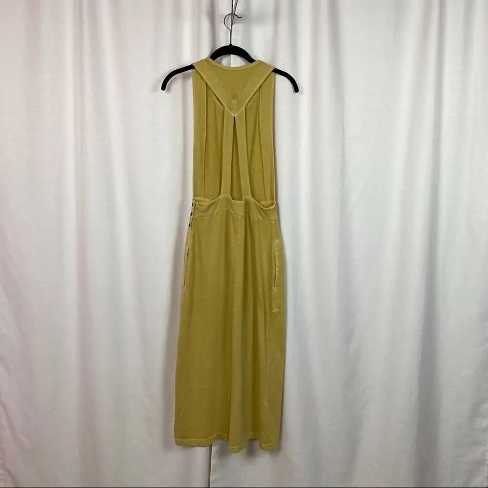 Free People Beach Light Yellow Sunrise Pinafore Jumper Sz.XS NWT